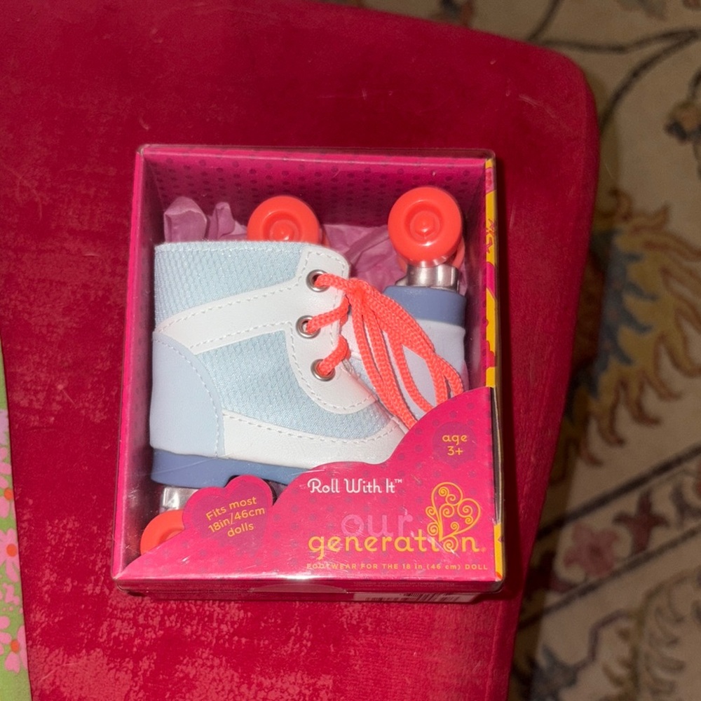 Unopened Our Generation Blue Roller Skates for Dolls